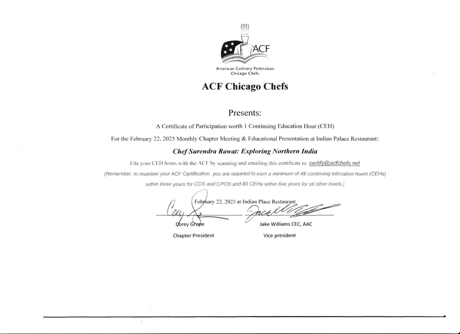 ACF Continuing Education - Exploring Northern India Cuisine